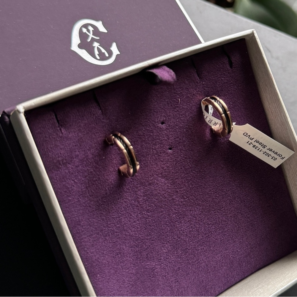 🔆 CHARRIOL Forever Slim steel earrings